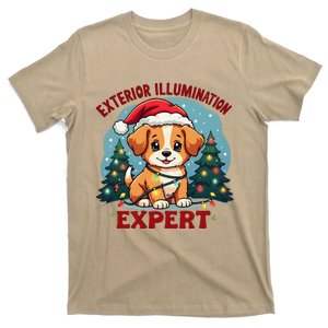 Exterior Illumination Expert Christmas Lights Kawaii Puppies T-Shirt