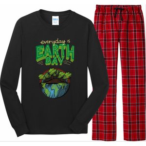 Everyday Is Earth Day Save The Earth Gift Long Sleeve Pajama Set