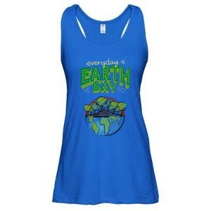 Everyday Is Earth Day Save The Earth Gift Ladies Essential Flowy Tank