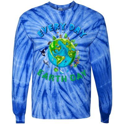 Everyday Is Earth Day Tee Mother Earth Day Tee Nature Lovers Gift Tie-Dye Long Sleeve Shirt