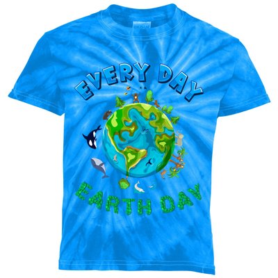 Everyday Is Earth Day Tee Mother Earth Day Tee Nature Lovers Gift Kids Tie-Dye T-Shirt