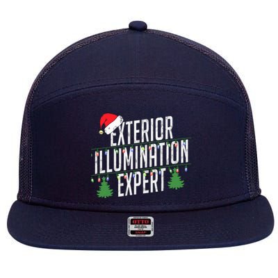 Exterior Illumination Expert Christmas Light Decorator 7 Panel Mesh Trucker Snapback Hat