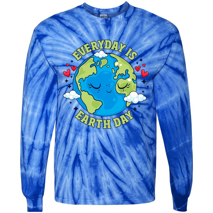 Everyday Is Earth Day Celebrate Earth Day Environtal Cool Gift Tie-Dye Long Sleeve Shirt