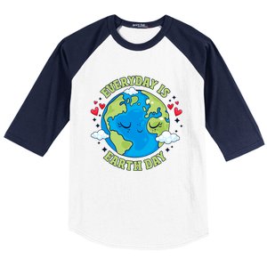 Everyday Is Earth Day Celebrate Earth Day Environtal Cool Gift Baseball Sleeve Shirt