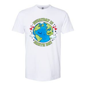 Everyday Is Earth Day Celebrate Earth Day Environtal Cool Gift Softstyle CVC T-Shirt