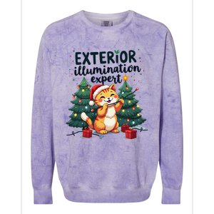 Exterior Illumination Expert Christmas Lights Kawaii Kitties Colorblast Crewneck Sweatshirt