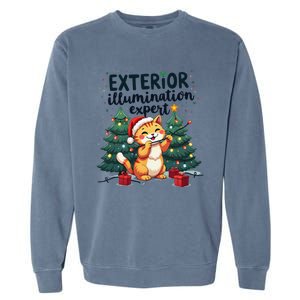 Exterior Illumination Expert Christmas Lights Kawaii Kitties Garment-Dyed Sweatshirt