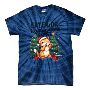 Exterior Illumination Expert Christmas Lights Kawaii Kitties Tie-Dye T-Shirt