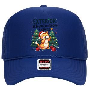 Exterior Illumination Expert Christmas Lights Kawaii Kitties High Crown Mesh Back Trucker Hat