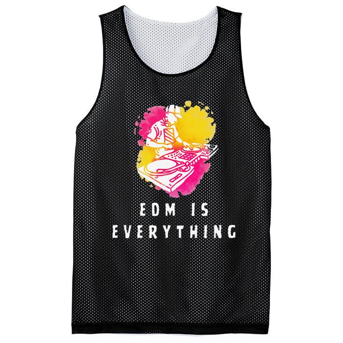 Edm Is Everything Electronic Dance Music Humor Mesh Reversible Basketball Jersey Tank