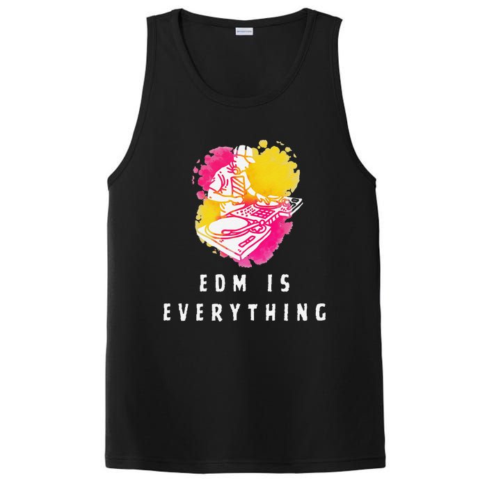 Edm Is Everything Electronic Dance Music Humor PosiCharge Competitor Tank