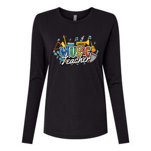 Education Instruts Educator Gift School Music Teacher Gift Womens Cotton Relaxed Long Sleeve T-Shirt