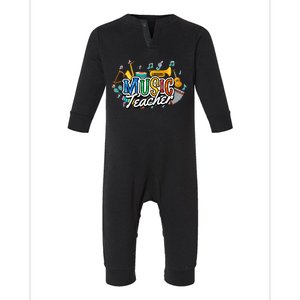 Education Instruts Educator Gift School Music Teacher Gift Infant Fleece One Piece