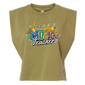 Education Instruts Educator Gift School Music Teacher Gift Garment-Dyed Women's Muscle Tee