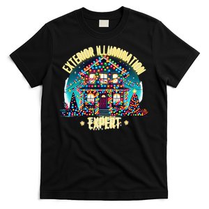 Exterior Illumination Expert Christmas Lights Decor Funny T-Shirt