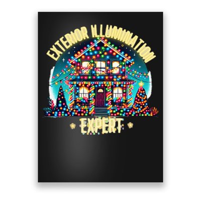 Exterior Illumination Expert Christmas Lights Decor Funny Poster