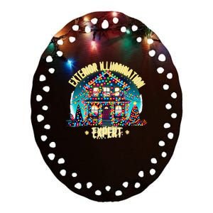 Exterior Illumination Expert Christmas Lights Decor Funny Ceramic Oval Ornament