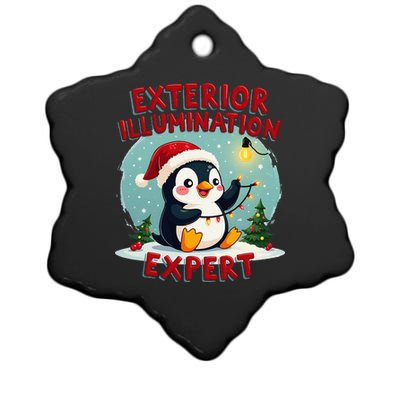 Exterior Illumination Expert Christmas Lights Kawaii Penguin Ceramic Star Ornament