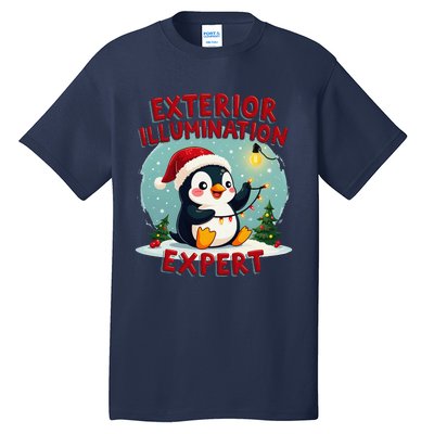 Exterior Illumination Expert Christmas Lights Kawaii Penguin Tall T-Shirt