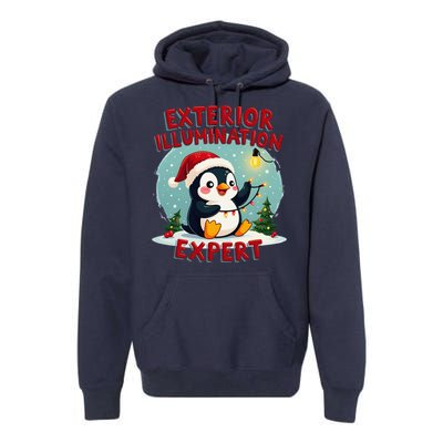 Exterior Illumination Expert Christmas Lights Kawaii Penguin Premium Hoodie