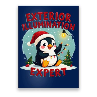 Exterior Illumination Expert Christmas Lights Kawaii Penguin Poster