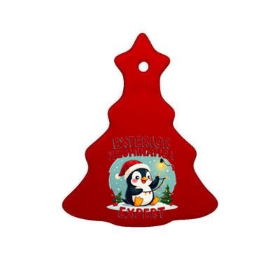 Exterior Illumination Expert Christmas Lights Kawaii Penguin Ceramic Tree Ornament