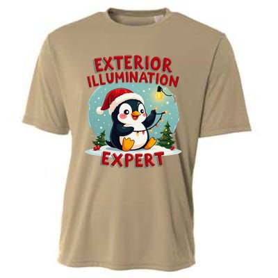 Exterior Illumination Expert Christmas Lights Kawaii Penguin Cooling Performance Crew T-Shirt