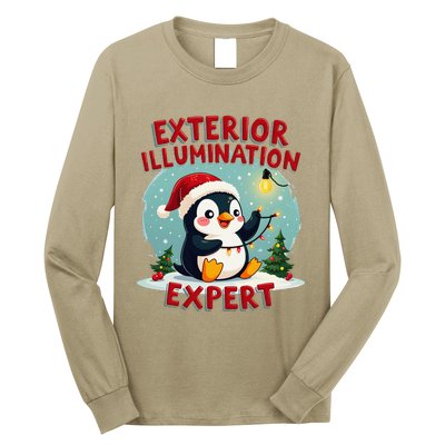 Exterior Illumination Expert Christmas Lights Kawaii Penguin Long Sleeve Shirt