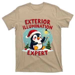 Exterior Illumination Expert Christmas Lights Kawaii Penguin T-Shirt