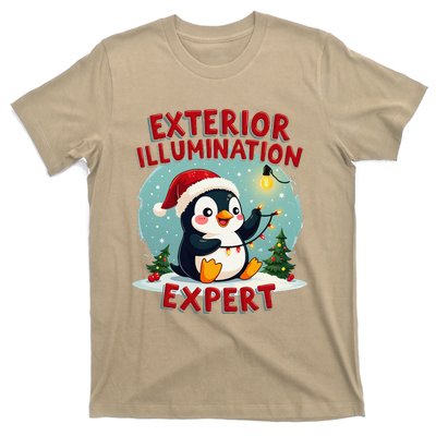 Exterior Illumination Expert Christmas Lights Kawaii Penguin T-Shirt