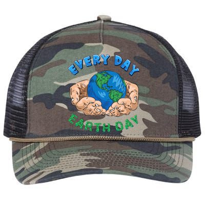 Everyday Is Earth Day Tee Mother Earth Day Tee Nature Lovers Gift Retro Rope Trucker Hat Cap