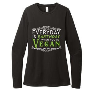 Everyday Is Earth Day Vegan Environt Awareness Vegetarian Cute Gift Womens CVC Long Sleeve Shirt