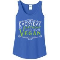 Everyday Is Earth Day Vegan Environt Awareness Vegetarian Cute Gift Ladies Essential Tank