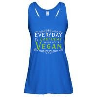 Everyday Is Earth Day Vegan Environt Awareness Vegetarian Cute Gift Ladies Essential Flowy Tank