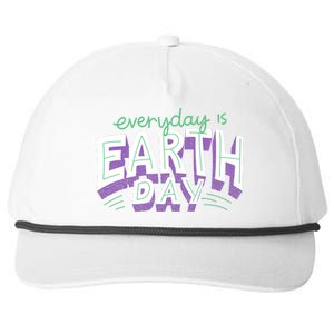 Everyday Is Earth Day Awareness Snapback Five-Panel Rope Hat