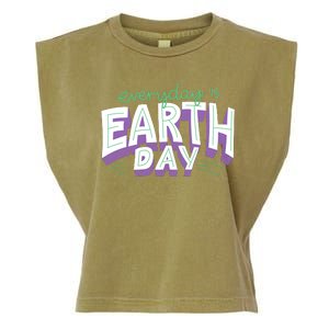 Everyday Is Earth Day Awareness Garment-Dyed Women's Muscle Tee