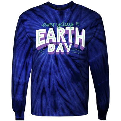 Everyday Is Earth Day Awareness Tie-Dye Long Sleeve Shirt