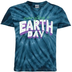 Everyday Is Earth Day Awareness Kids Tie-Dye T-Shirt