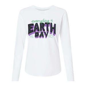 Everyday Is Earth Day Awareness Womens Cotton Relaxed Long Sleeve T-Shirt