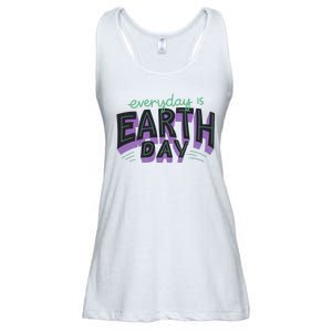 Everyday Is Earth Day Awareness Ladies Essential Flowy Tank