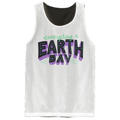 Everyday Is Earth Day Awareness Mesh Reversible Basketball Jersey Tank