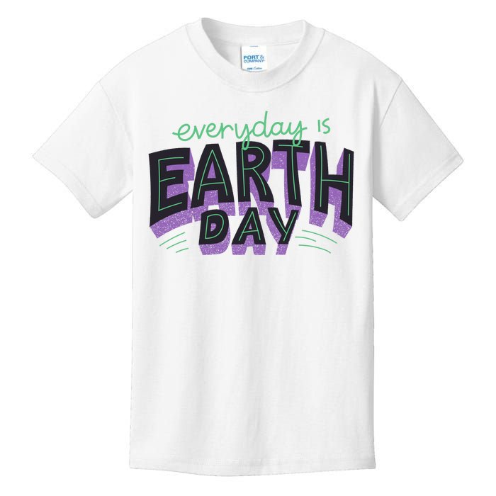 Everyday Is Earth Day Awareness Kids T-Shirt