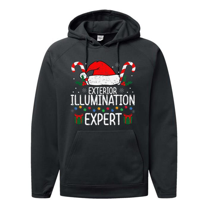 Exterior Illumination Expert Christmas Light Decorator Xmas Performance Fleece Hoodie