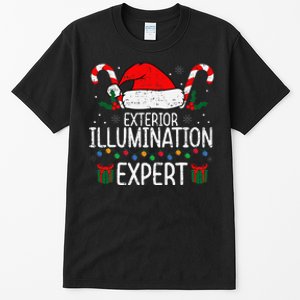 Exterior Illumination Expert Christmas Light Decorator Xmas Tall T-Shirt