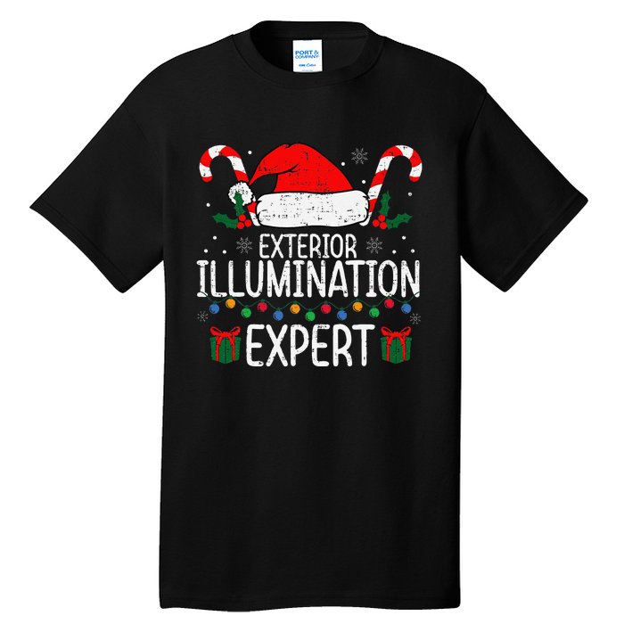 Exterior Illumination Expert Christmas Light Decorator Xmas Tall T-Shirt