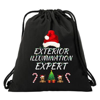 Exterior Illumination Expert Christmas Light Decorator Funny Illumination Expert Drawstring Bag