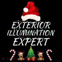 Exterior Illumination Expert Christmas Light Decorator Funny Illumination Expert Womens T-Shirt