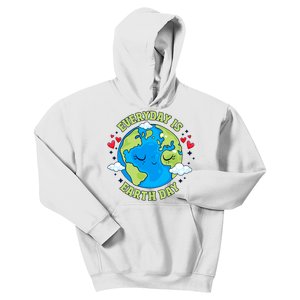 Everyday Is Earth Day Celebrate Earth Day Environmental Cute Design Kids Hoodie