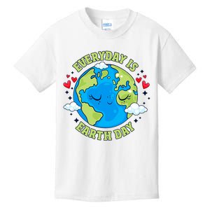 Everyday Is Earth Day Celebrate Earth Day Environmental Cute Design Kids T-Shirt