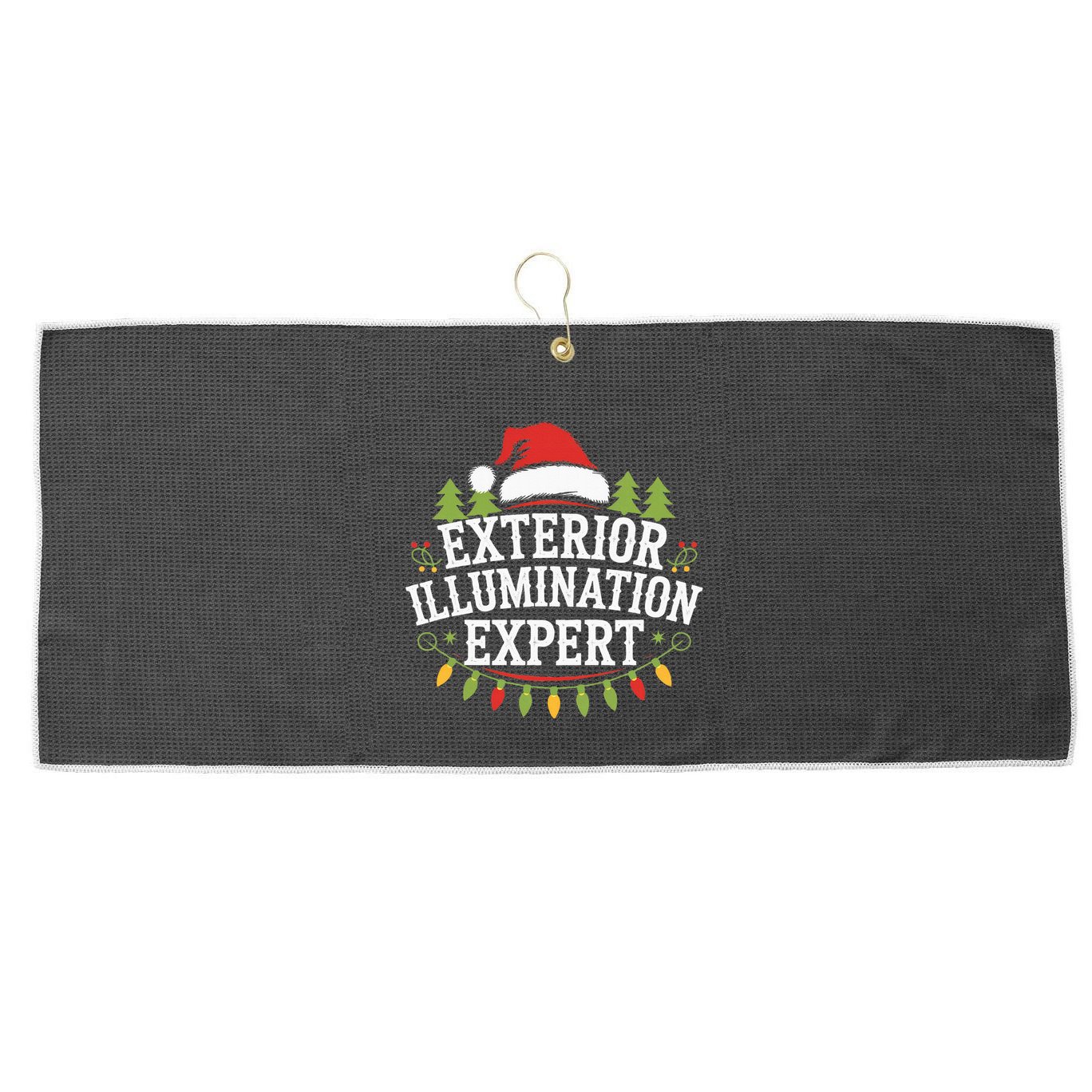Exterior Illumination Expert Large Microfiber Waffle Golf Towel